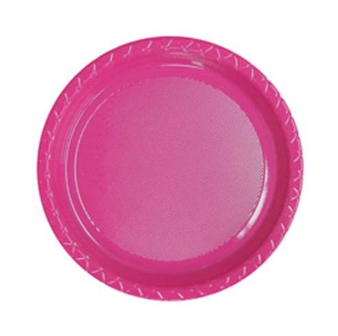 (image for) Magenta Plastic Lunch Plates (25)